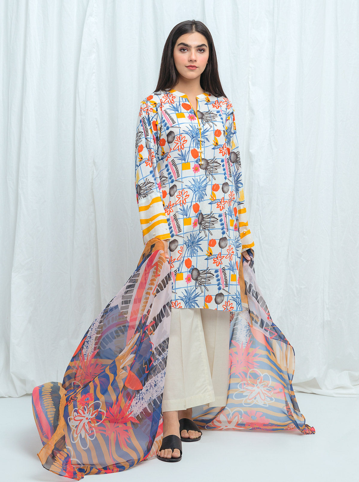 Beechtree - Candy Tuft-Printed -2P (UNSTITCHED)