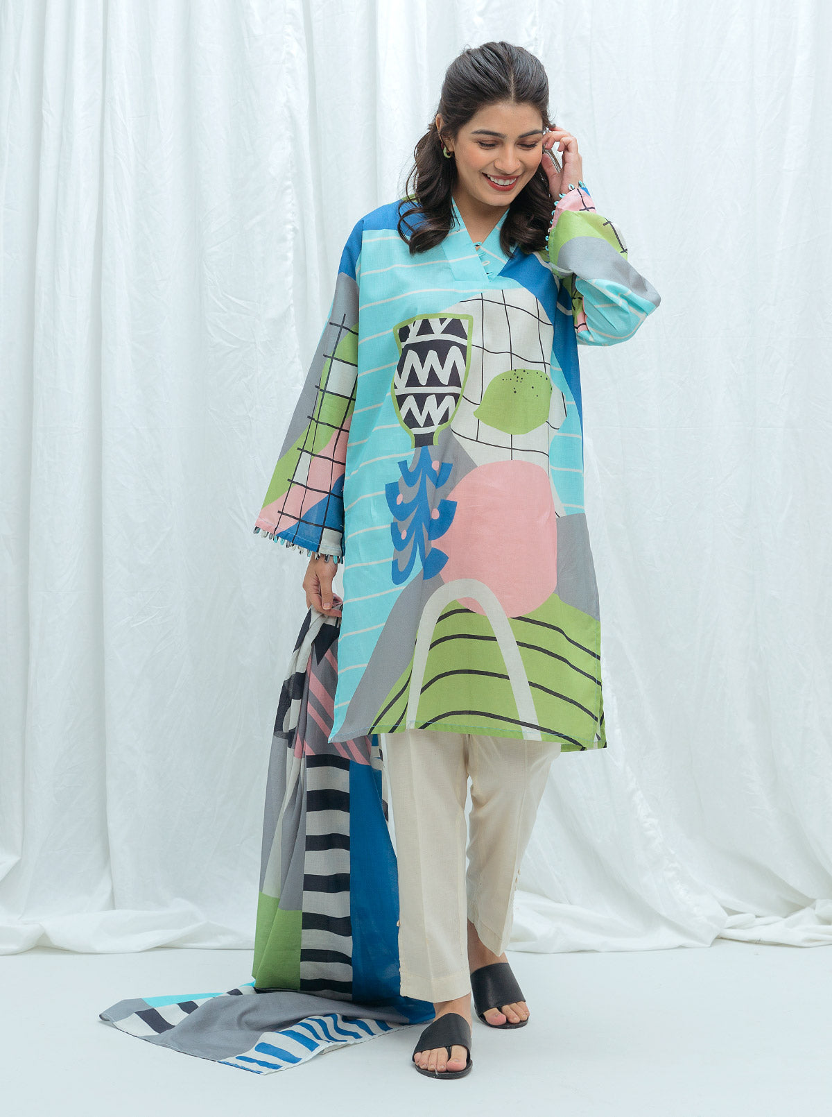 Beechtree - Pastel Punk-Printed-2P (UNSTITCHED)