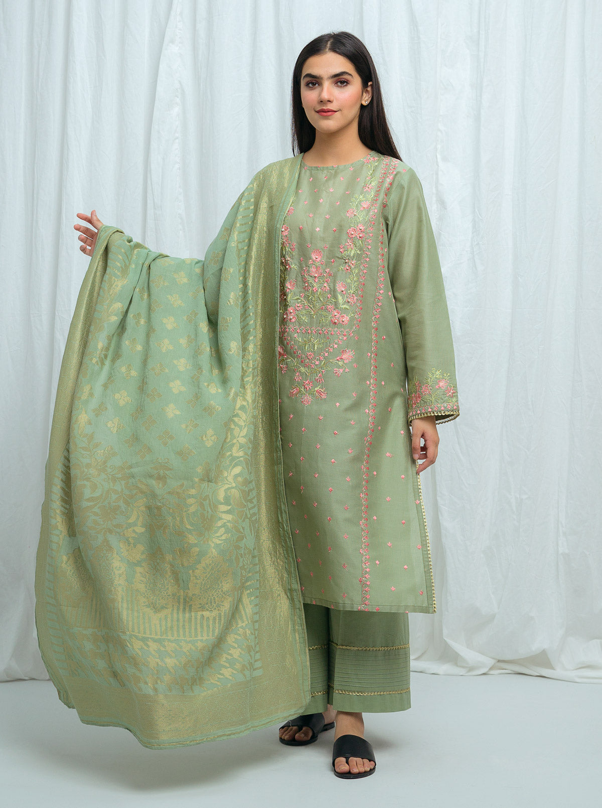 Beechtree - Boho Mint-Embroidered-2P