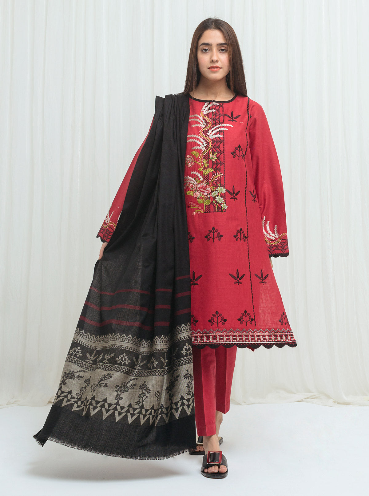 Beechtree - Eccentric Folk With Jacquard Shawl-2P