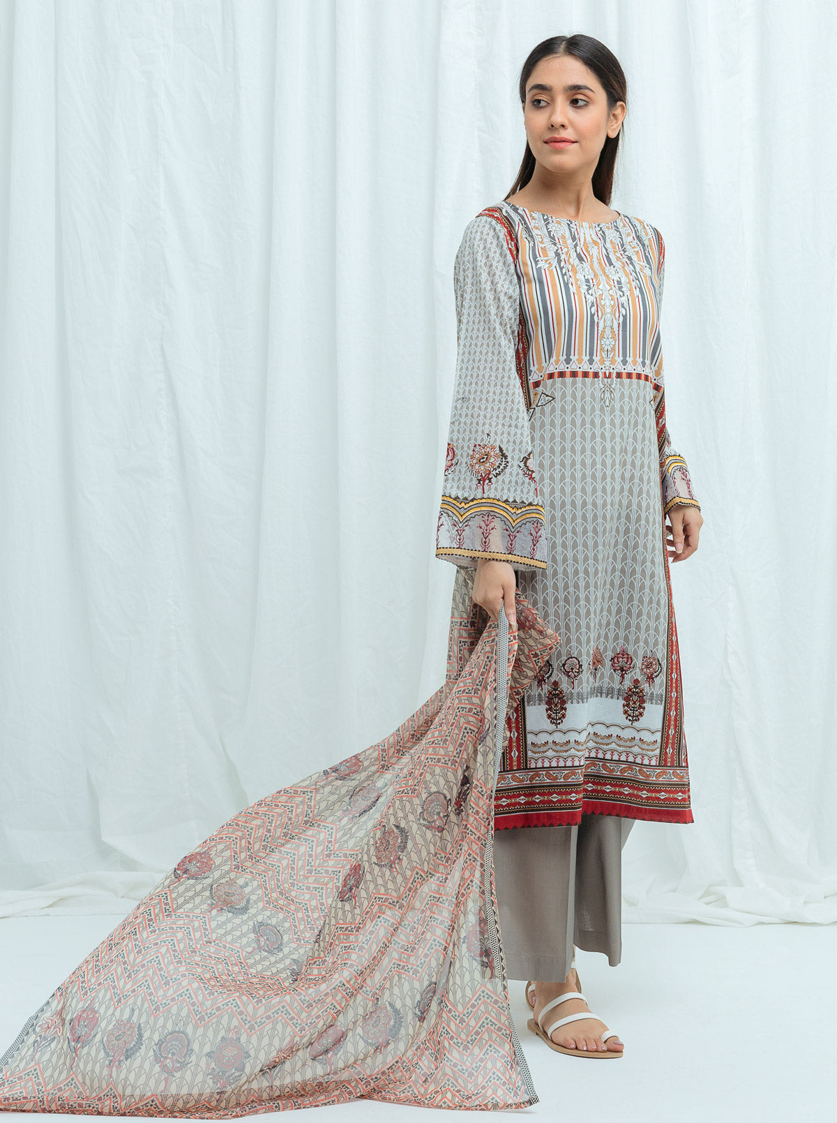 Beechtree - CLASSIC GREY-Embroidered -2P