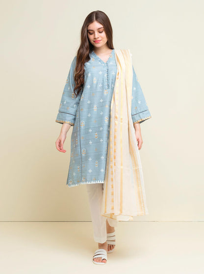 Beechtree - Printed Shirt With Dupatta