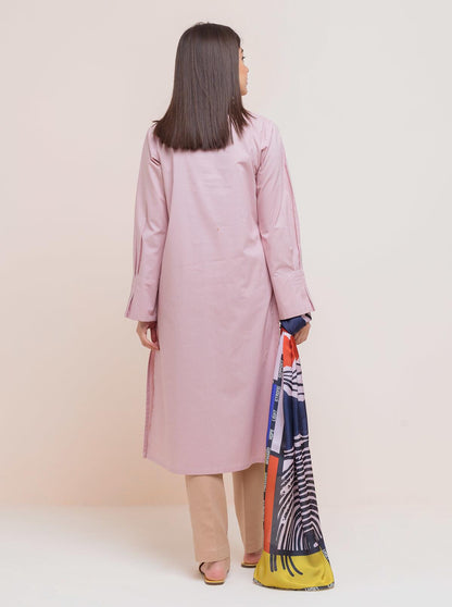 Beechtree - Embroidered Shirt With Scarf