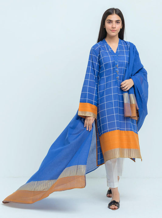 Beechtree - Printed Shirt With Dupatta