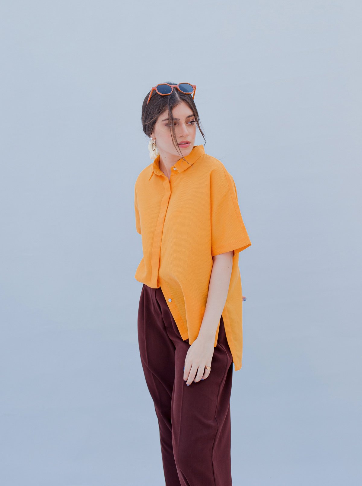 Beechtree - Yellow Short Sleeved Collar Shirt