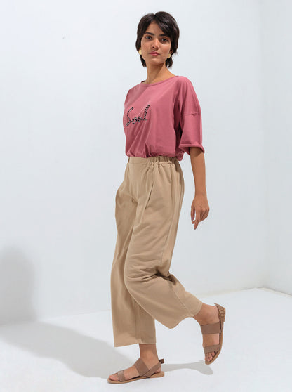 Beechtree - Beige Summer Terry Culottes