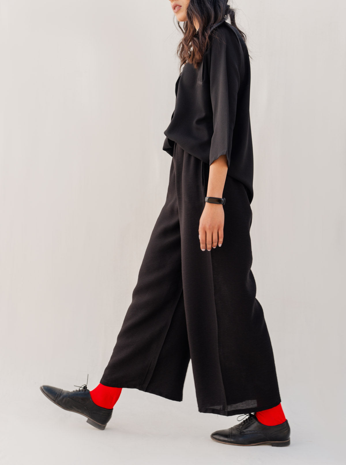 Beechtree - Black Drawstring Culottes