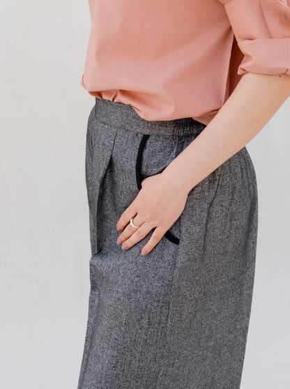 Beechtree - Gray Textured Baggy Pants