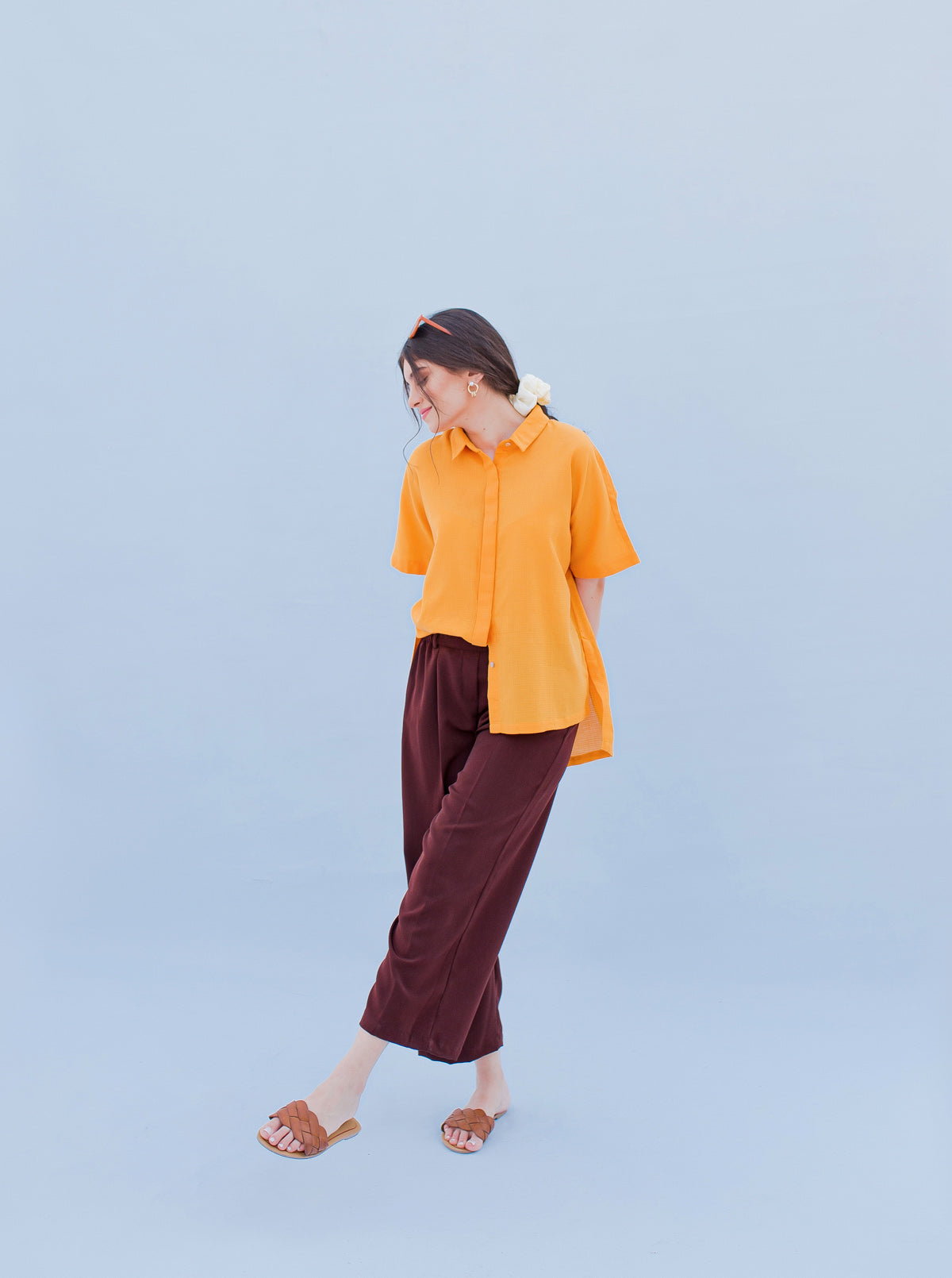 Beechtree - Brown Flowy Culottes