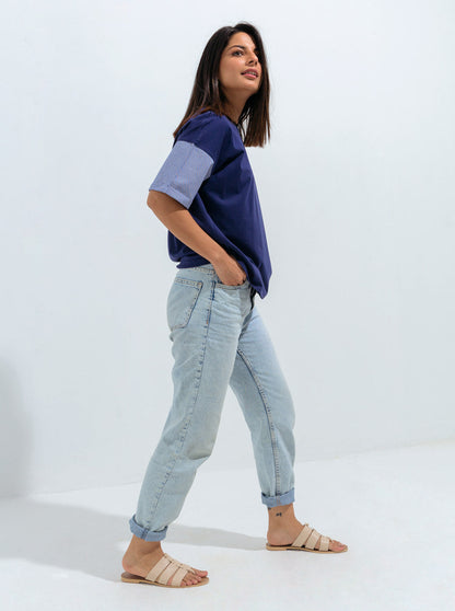 Beechtree - Denim Sleeve T-shirt