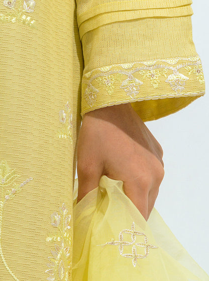 Beechtree - Embroidered Shirt With Dupatta And Pant