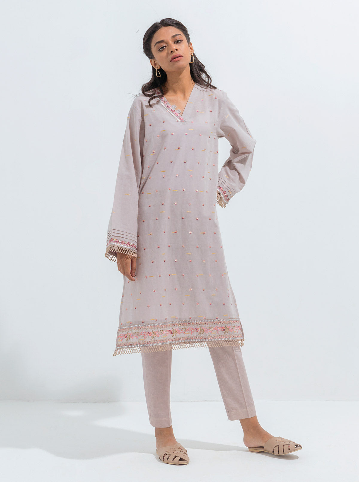 Beechtree - EMBROIDERED JACQUARD SHIRT (LUXURY PRET)