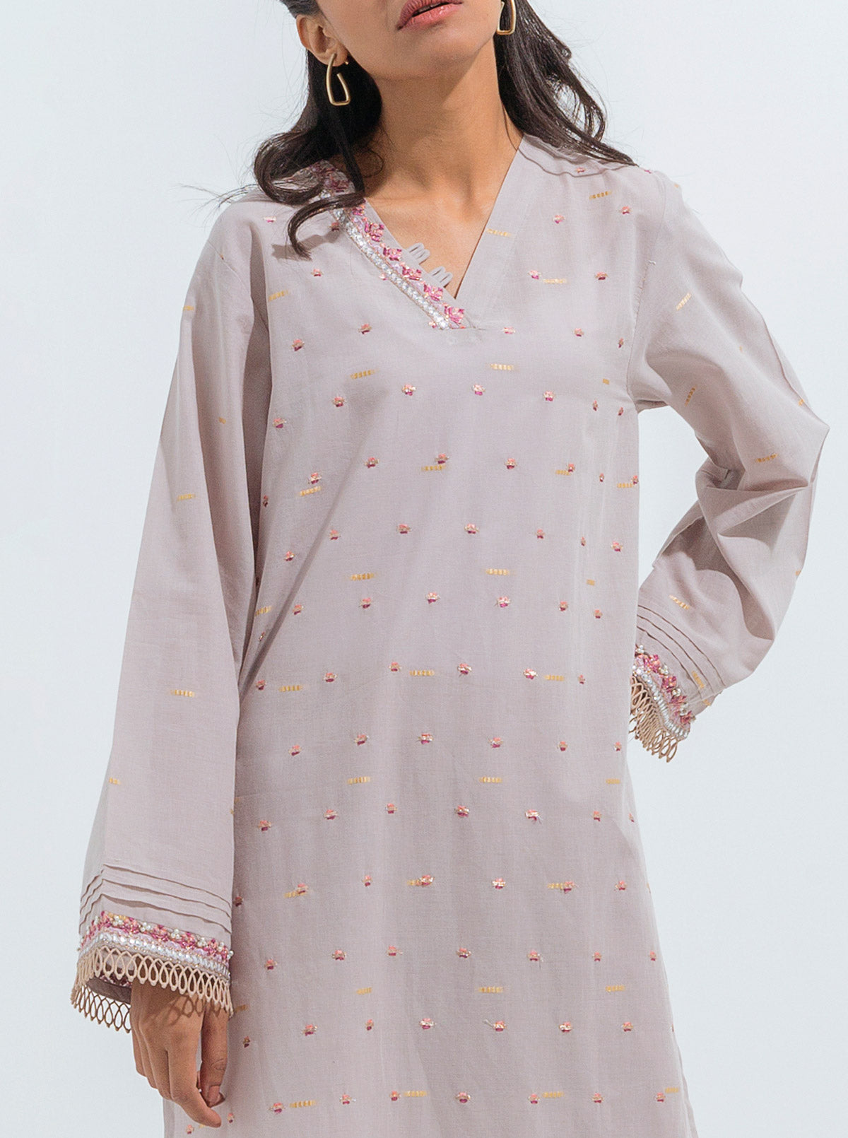 Beechtree - EMBROIDERED JACQUARD SHIRT (LUXURY PRET)