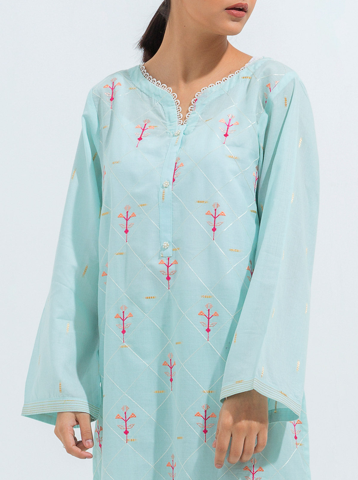 Beechtree - EMBROIDERED JACQUARD SHIRT (LUXURY PRET)