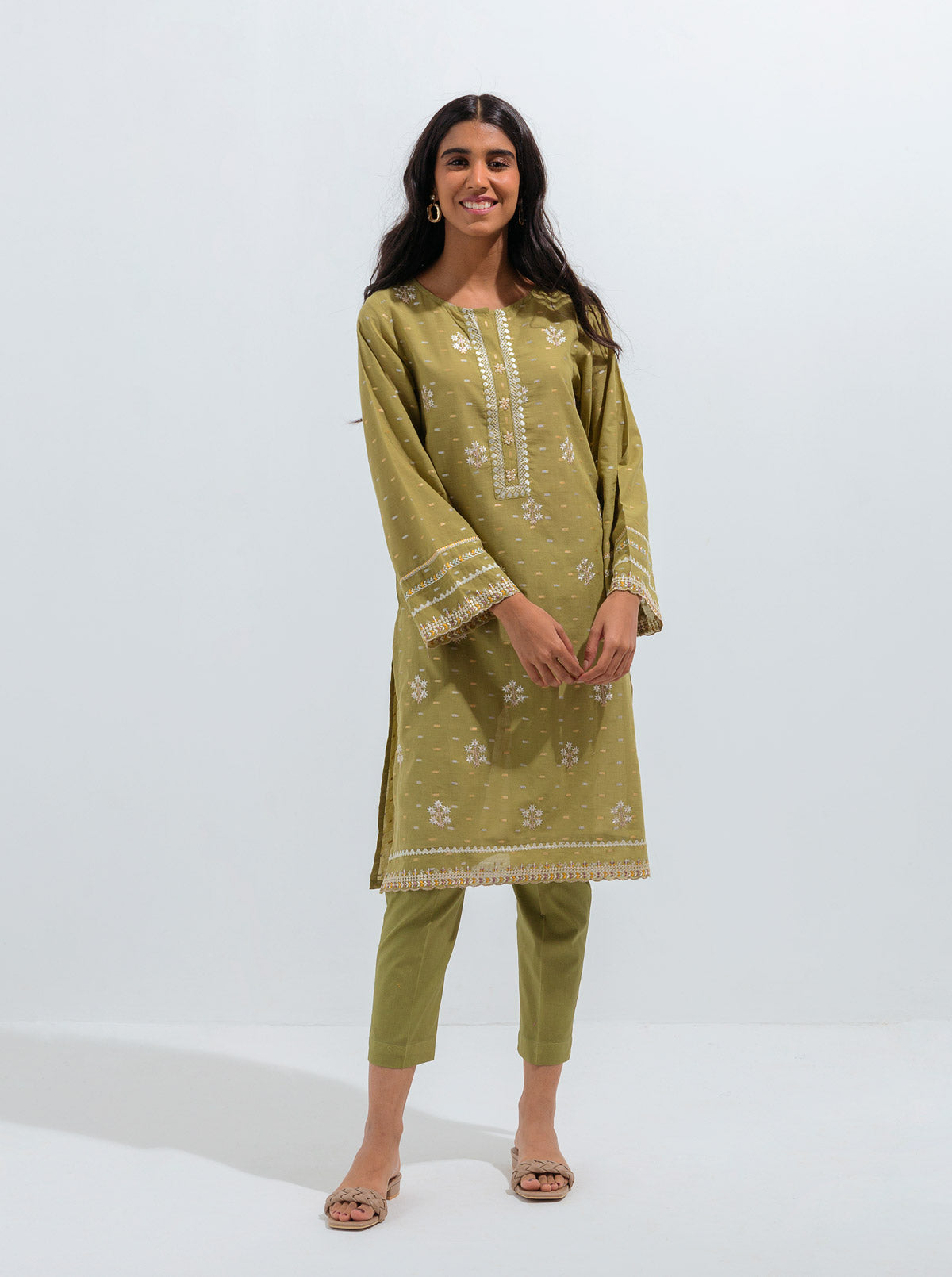 Beechtree - EMBROIDERED JACQUARD SHIRT (LUXURY PRET)