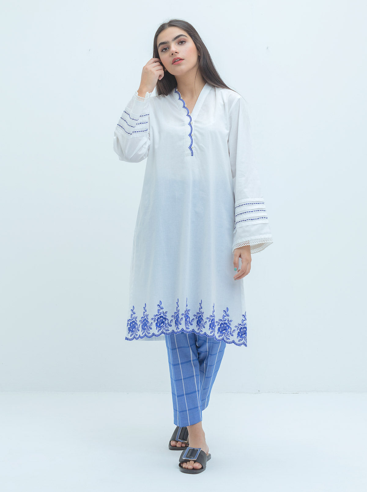 Beechtree - EMBROIDERED LAWN SHIRT (PRET)