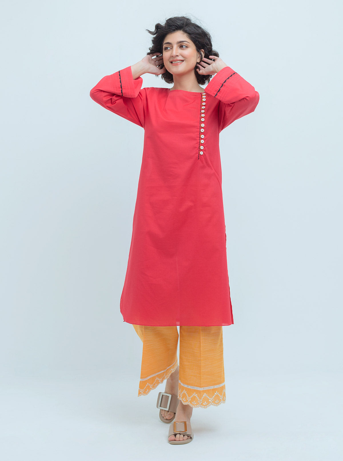 Beechtree - Embroidered Shirt With Pant