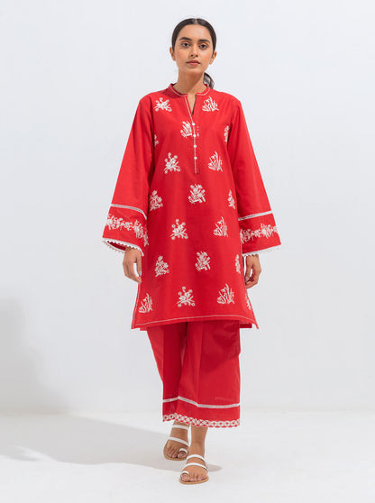 Beechtree - Embroidered Shirt With Pant