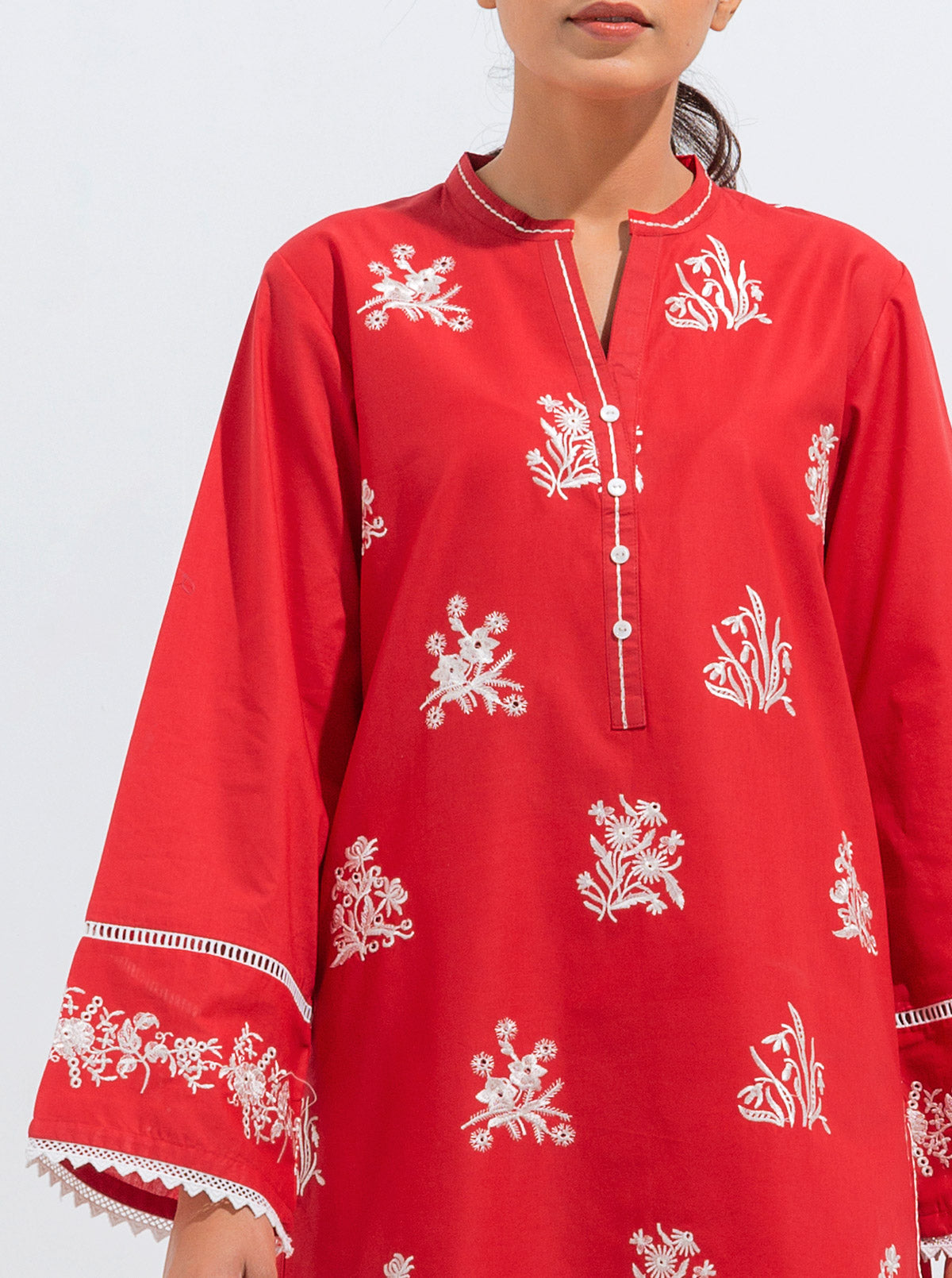 Beechtree - Embroidered Shirt With Pant