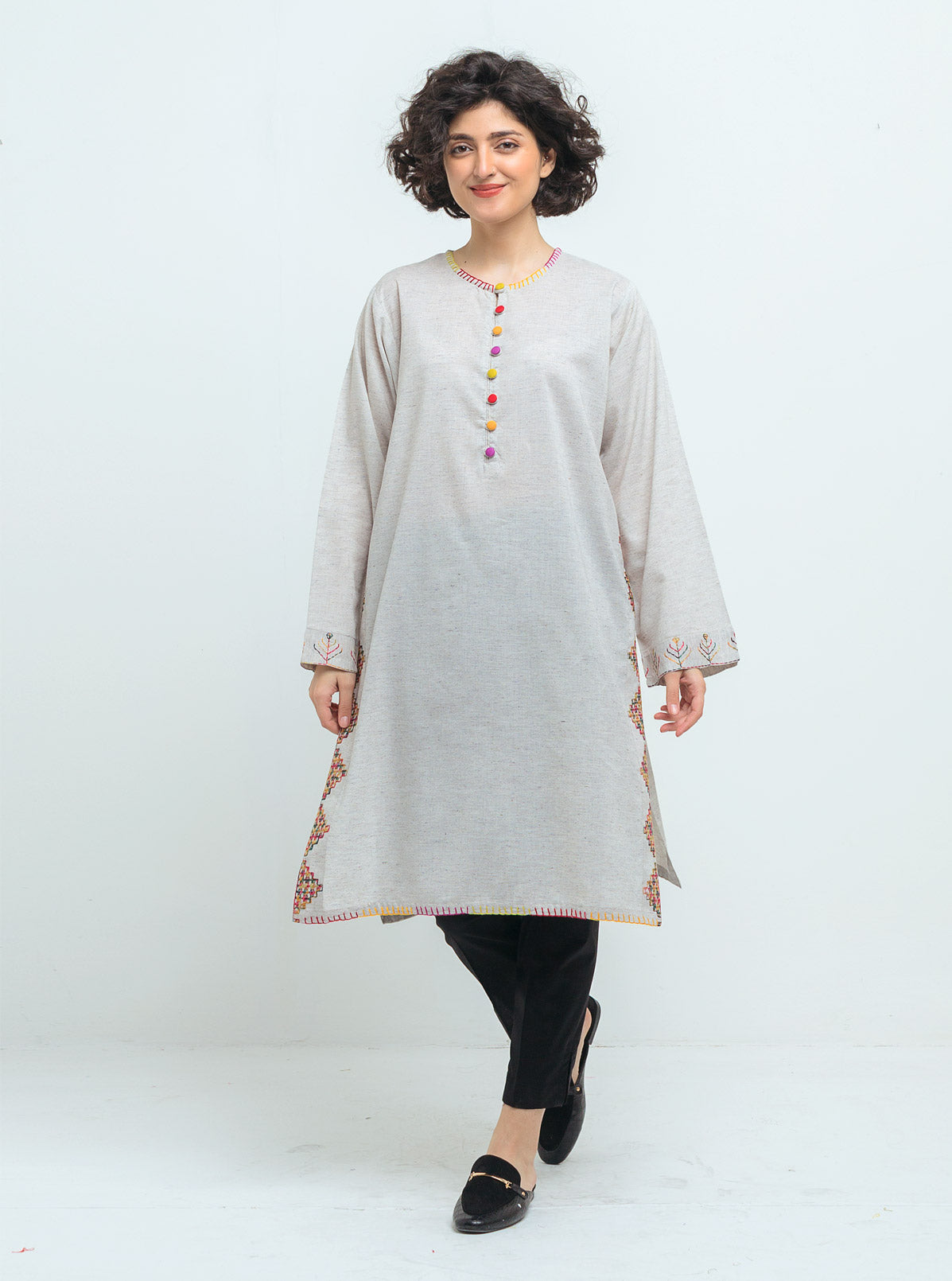 Beechtree - EMBROIDERED LAWN SHIRT (PRET)