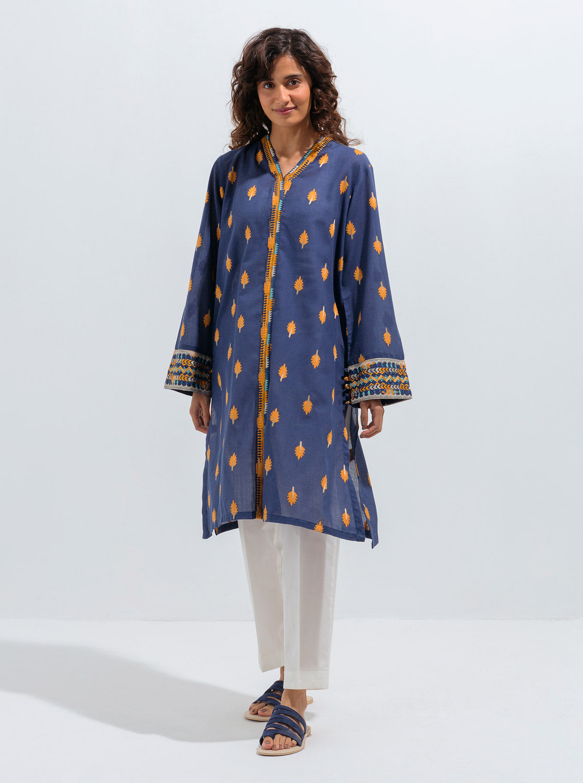 Beechtree - EMBROIDERED JACQUARD SHIRT (PRET)