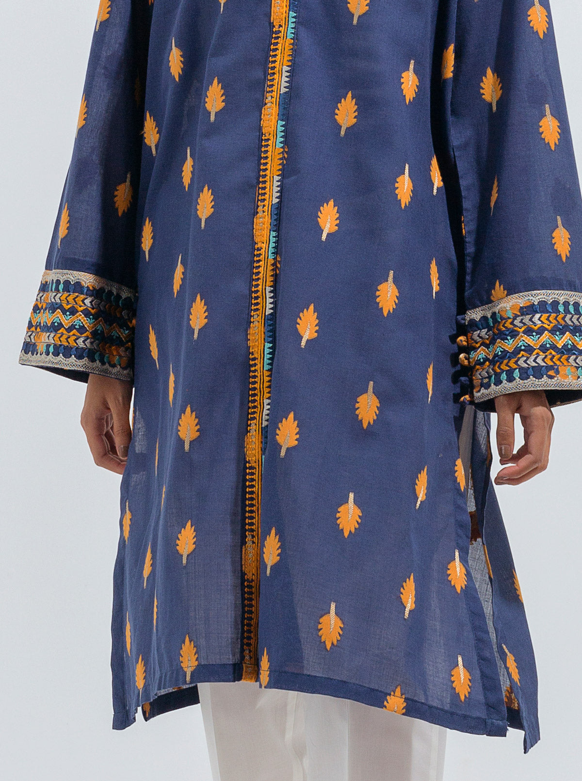 Beechtree - EMBROIDERED JACQUARD SHIRT (PRET)
