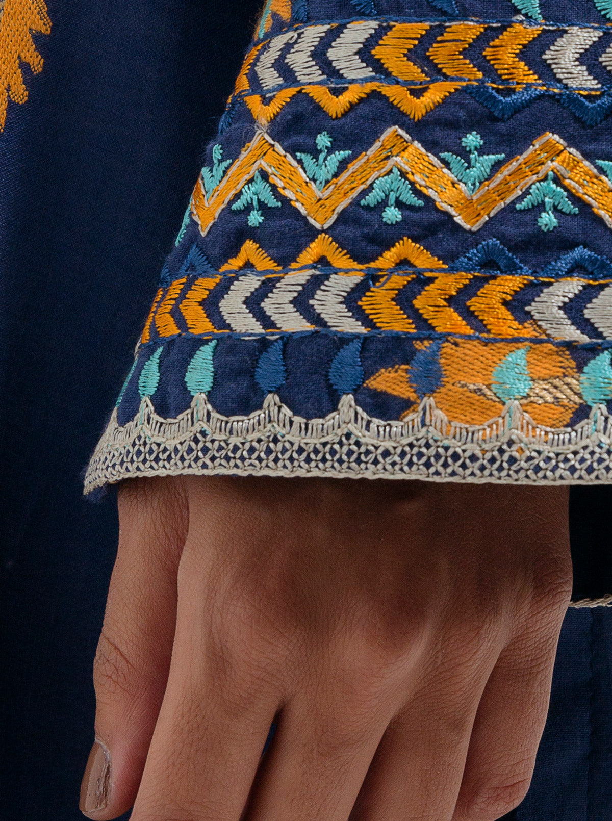 Beechtree - EMBROIDERED JACQUARD SHIRT (PRET)