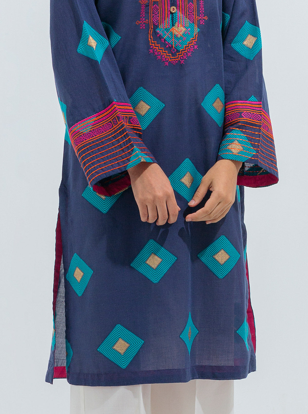 Beechtree - EMBROIDERED JACQUARD SHIRT (PRET)