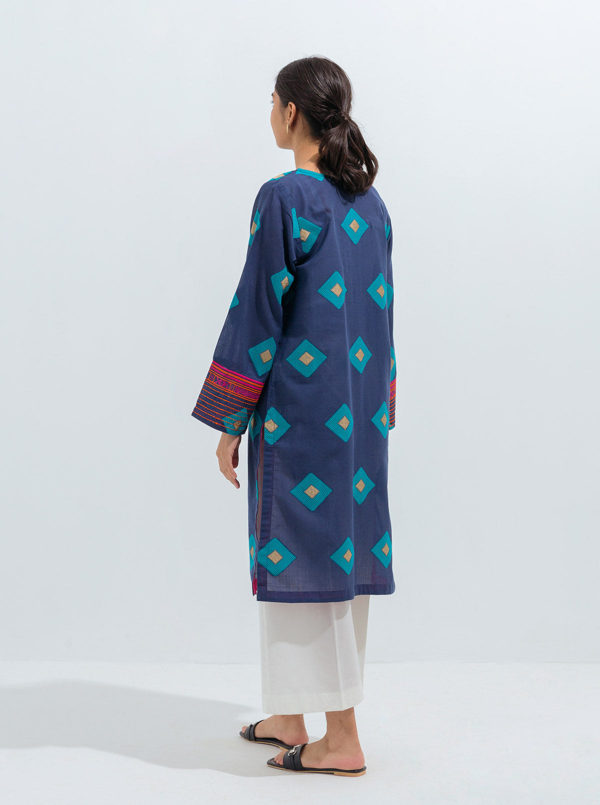 Beechtree - EMBROIDERED JACQUARD SHIRT (PRET)