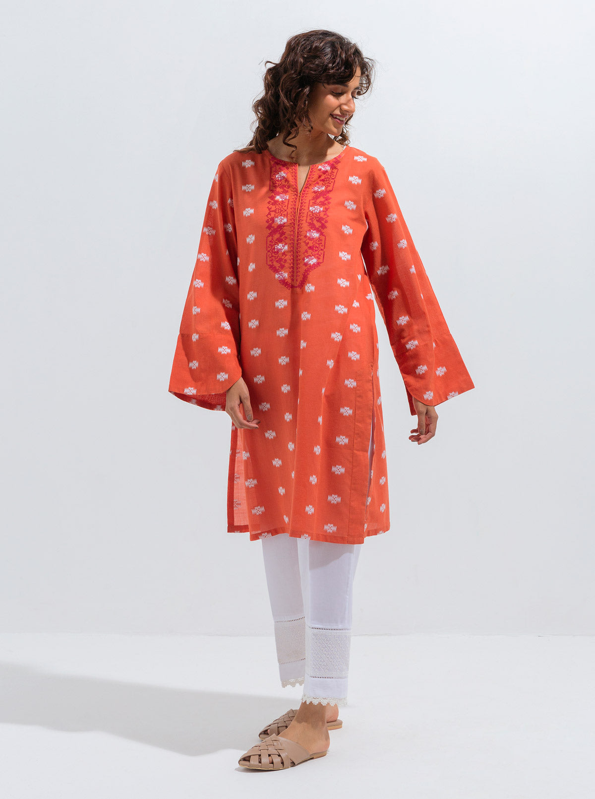 Beechtree - EMBROIDERED JACQUARD SHIRT (PRET)