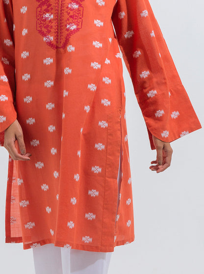 Beechtree - EMBROIDERED JACQUARD SHIRT (PRET)