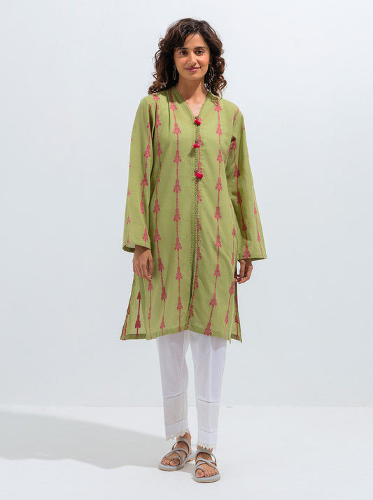 Beechtree - EMBROIDERED JACQUARD SHIRT (PRET)