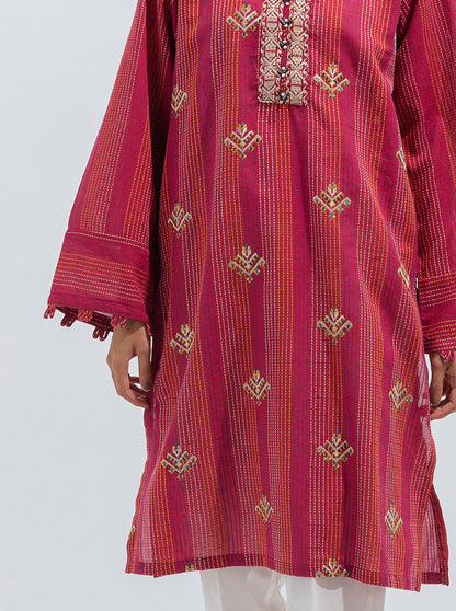 Beechtree - EMBROIDERED JACQUARD SHIRT (PRET)