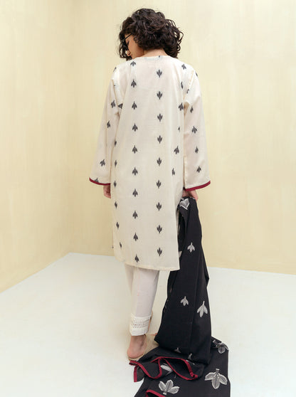 Beechtree - Embroidered Shirt With Dupatta