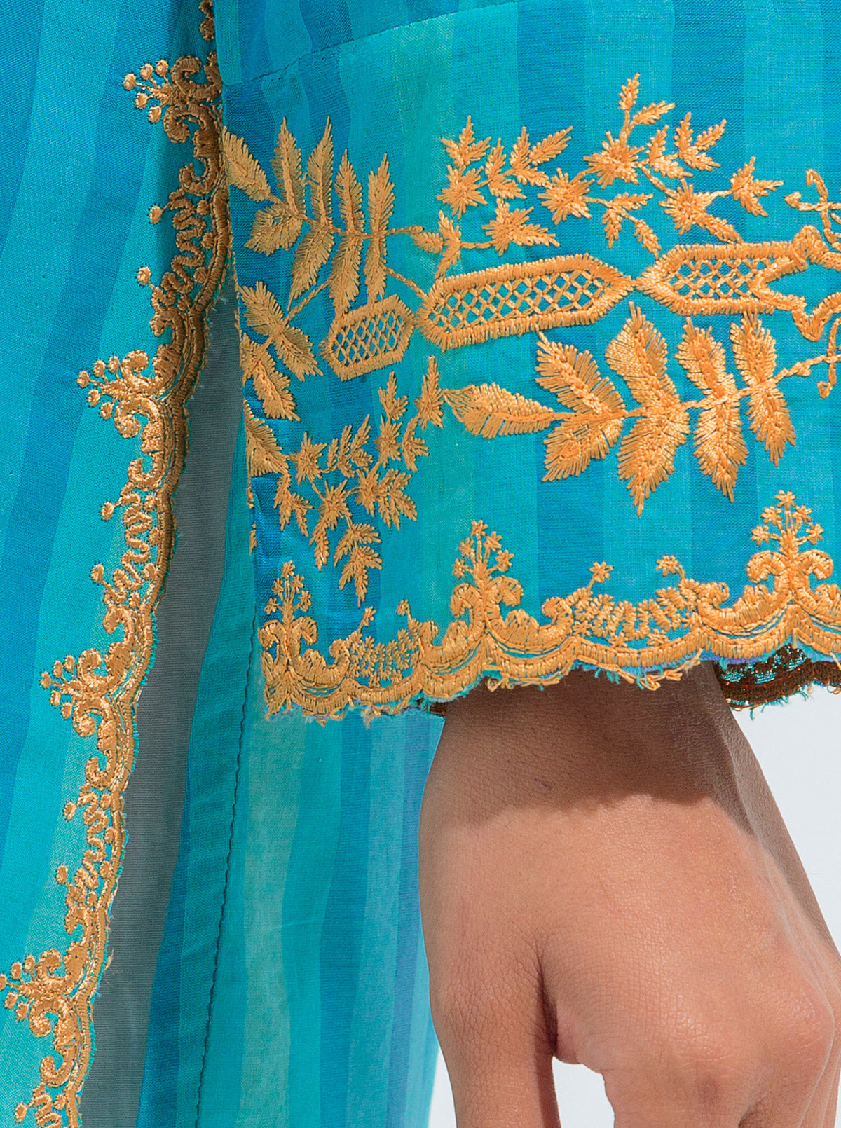 Beechtree - EMBROIDERED YARN DYED COTTON SHIRT (PRET)