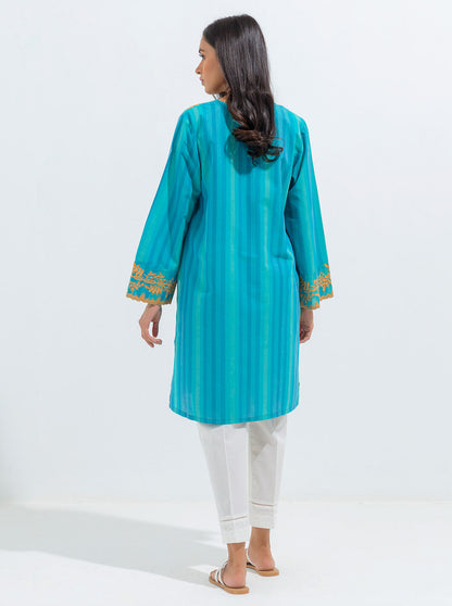 Beechtree - EMBROIDERED YARN DYED COTTON SHIRT (PRET)