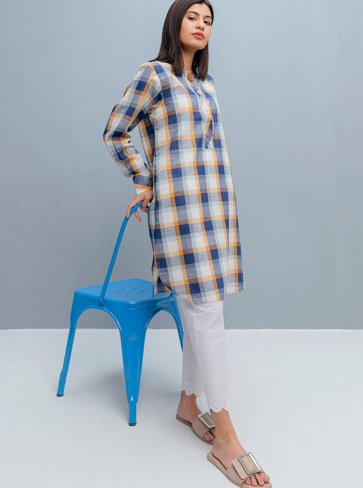 Beechtree - BASIC YARN DYED COTTON SHIRT (PRET)