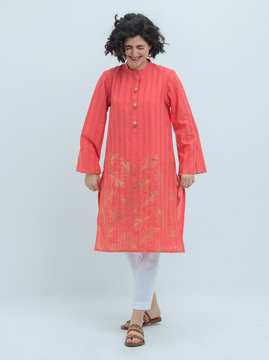 Beechtree - PRINTED YARN DYED COTTON SHIRT (PRET)