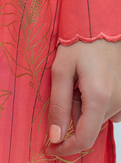 Beechtree - PRINTED YARN DYED COTTON SHIRT (PRET)