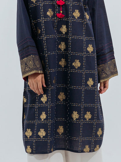 Beechtree - EMBROIDERED YARN DYED COTTON SHIRT (PRET)