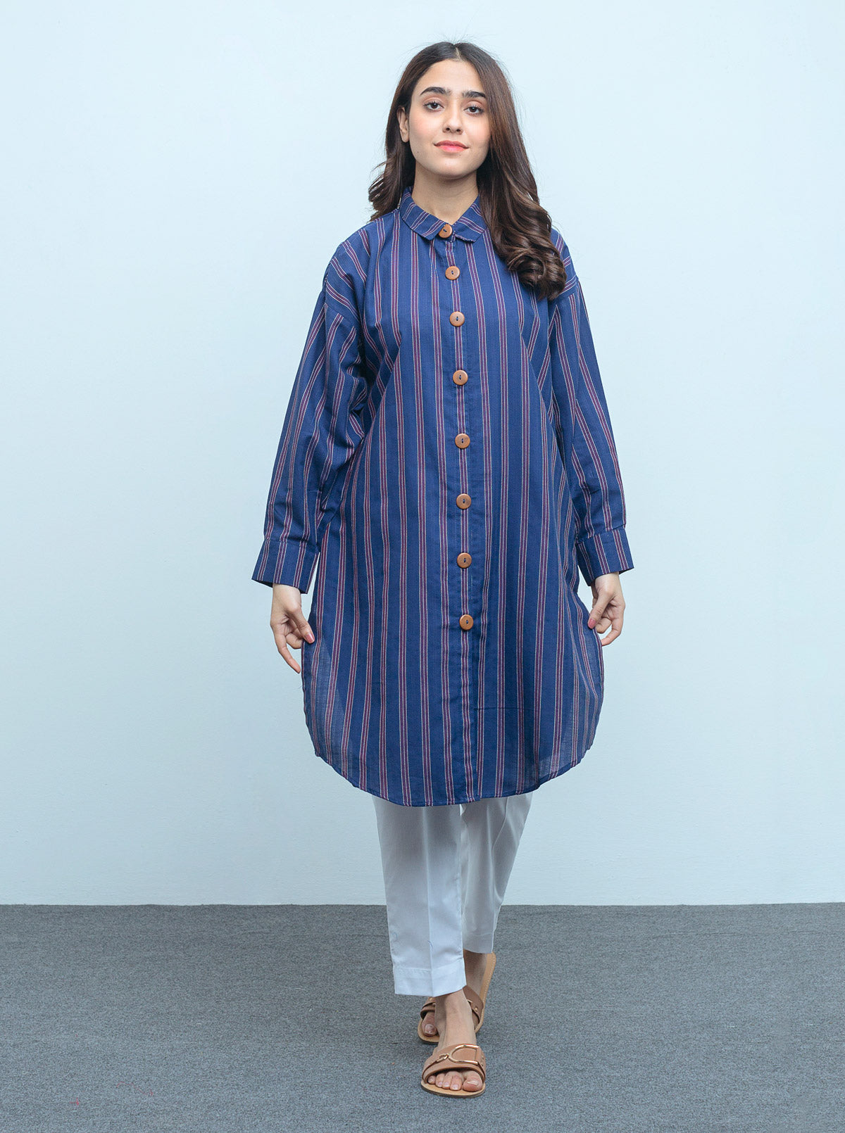 Beechtree - BASIC YARN DYED COTTON SHIRT (PRET)