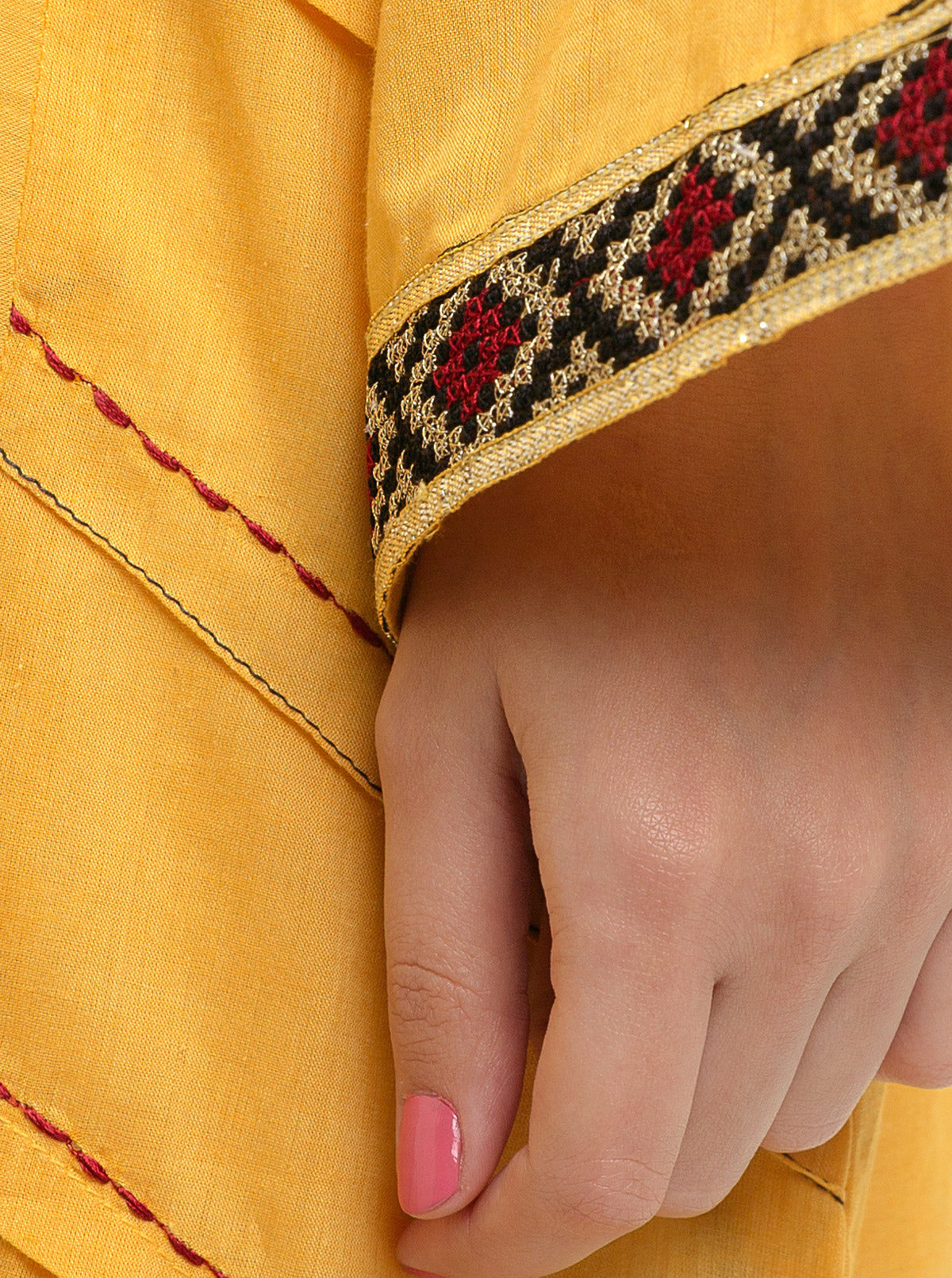 Beechtree - 2 PIECE EMBROIDERED CHAMBRAY SUIT (PRET)