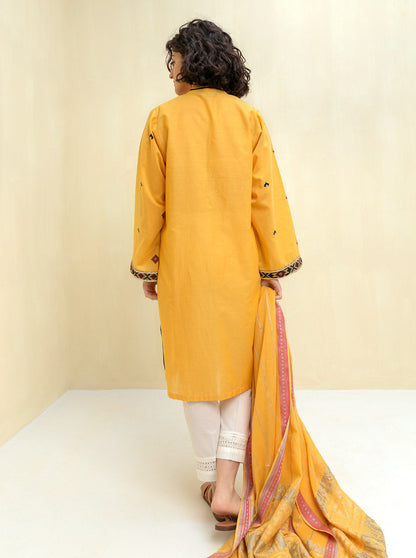 Beechtree - 2 PIECE EMBROIDERED CHAMBRAY SUIT (PRET)