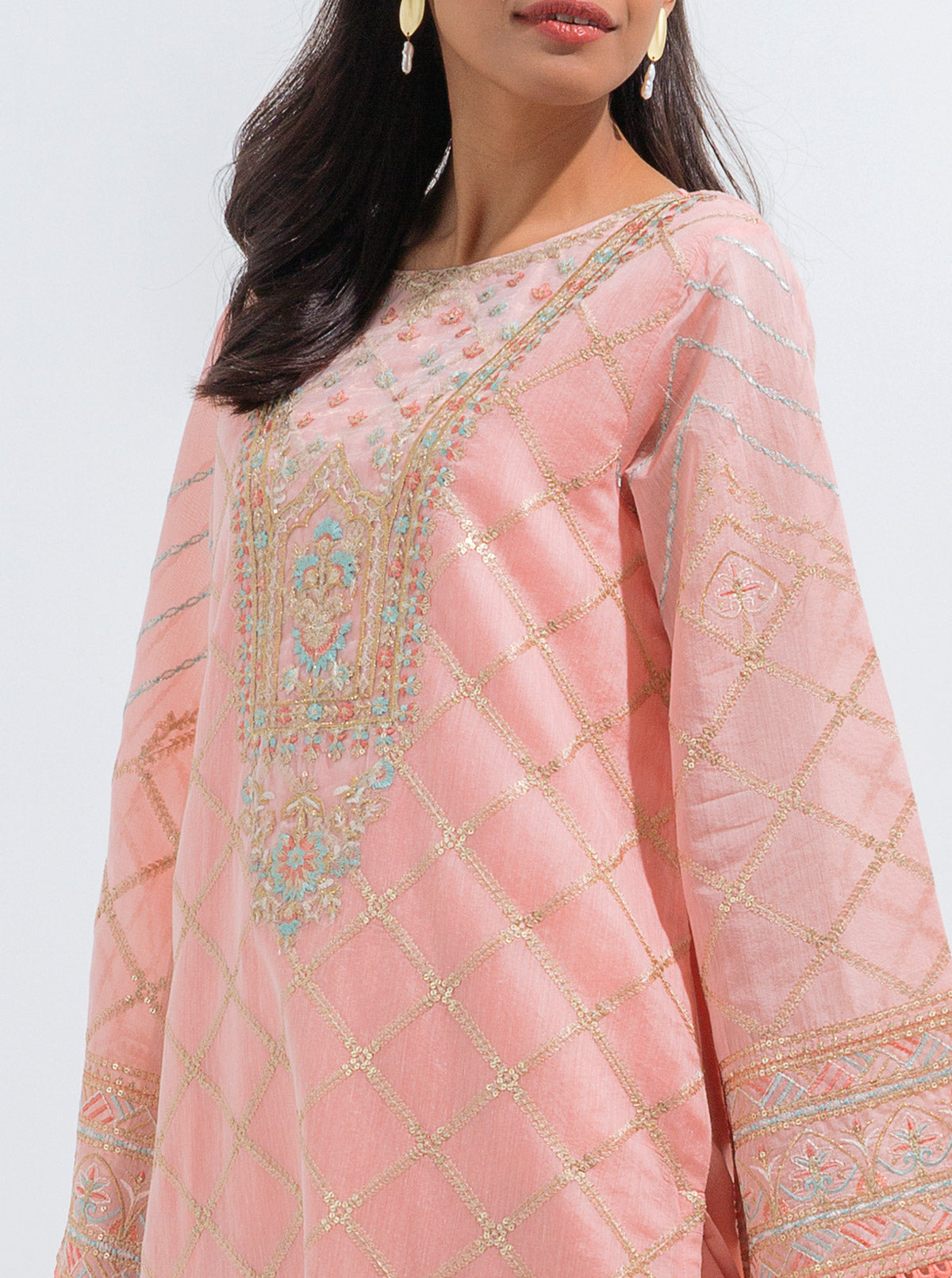 Beechtree - EMBROIDERED PAPER COTTON SHIRT (LUXURY PRET)