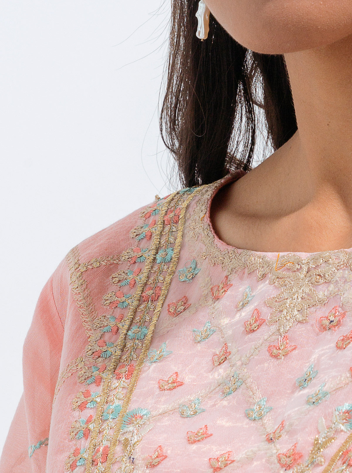 Beechtree - EMBROIDERED PAPER COTTON SHIRT (LUXURY PRET)