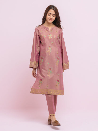 Beechtree - Printed Shirt With Embroidered Pant