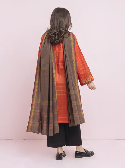 Beechtree - Embroidered Shirt With Dupatta