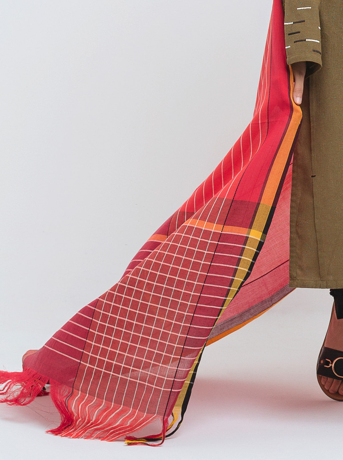 Beechtree - Embroidered Shirt With Dupatta