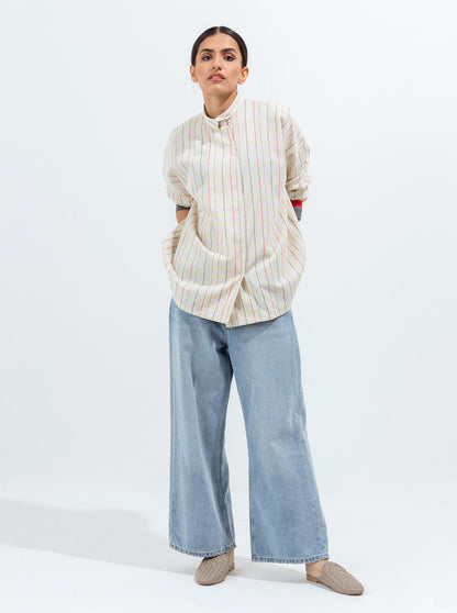 Beechtree - Multi Rib Asymmetrical Placket Top