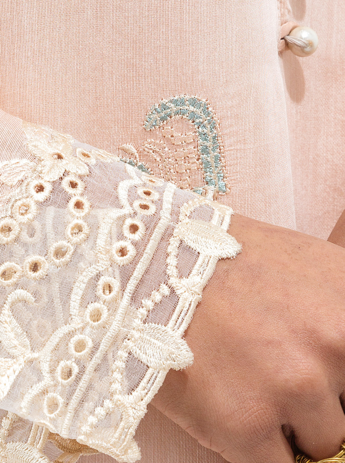 Beechtree - EMBROIDERED PAPER COTTON SHIRT (LUXURY PRET)